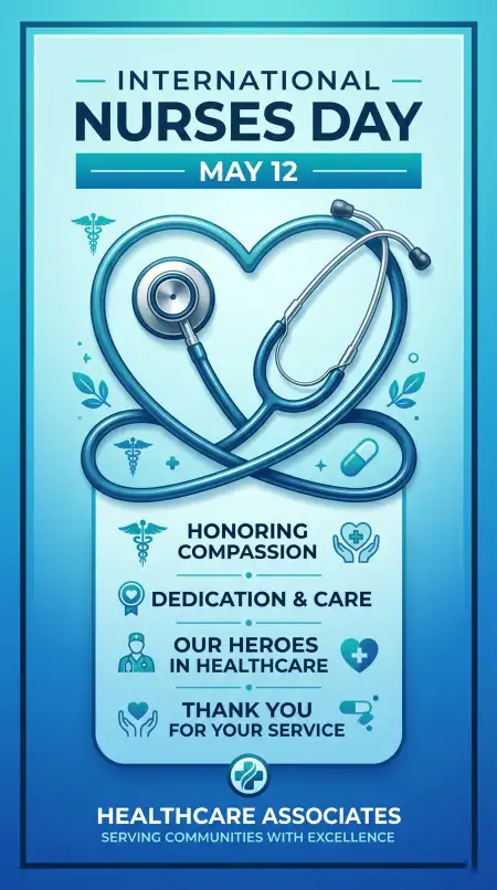 International Nurses Day 2026 Appreciation Certificate Template - Free International Nurses Day 2026 Wishes Download