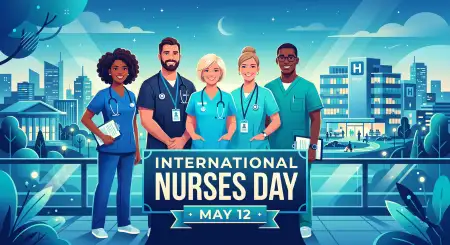 International Nurses Day 2026 Background Image - Free International Nurses Day 2026 Wishes Download
