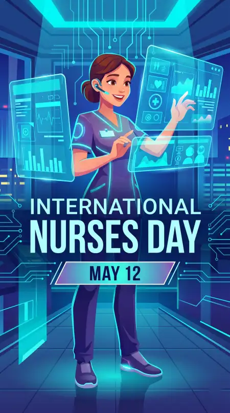 International Nurses Day 2026 Instagram Story Template - Free International Nurses Day 2026 Wishes Download