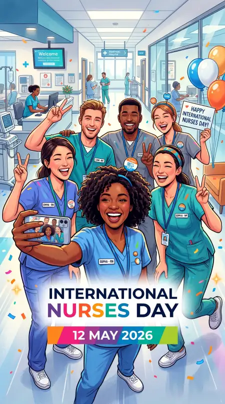 International Nurses Day 2026 Medical Staff Appreciation - Free International Nurses Day 2026 Wishes Download