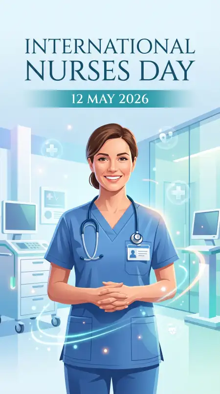 International Nurses Day 2026 Medical Theme Background - Free International Nurses Day 2026 Wishes Download