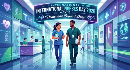 International Nurses Day 2026 Typography Design - Free International Nurses Day 2026 Wishes Download