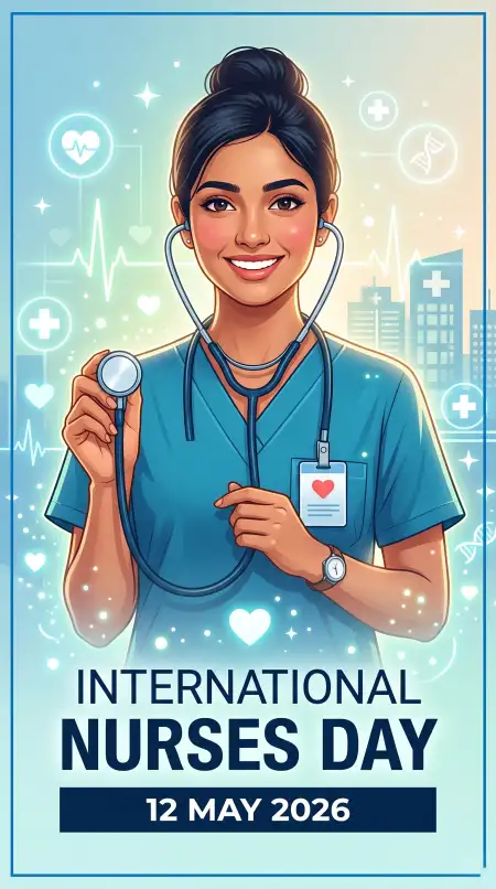 International Nurses Day 2026 Vector Illustration - Free International Nurses Day 2026 Wishes Download