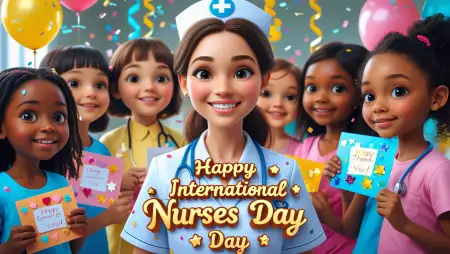 International Nurses Day Greeting Card Message Ideas - Free Related Card Image
