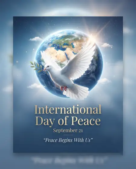 international peace day 2026 greeting card