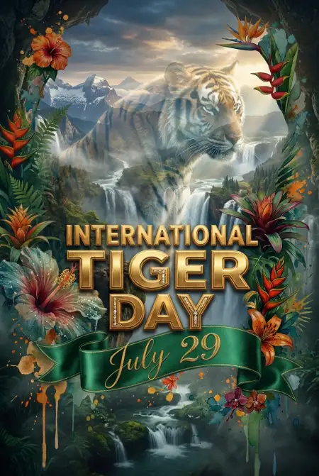 International Tiger Day 2026 Banner - Free International Tiger Day 2026 Download