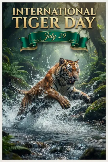 International Tiger Day 2026 Conservation Poster - Free International Tiger Day 2026 Download