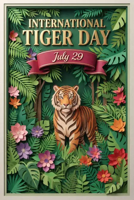 International Tiger Day 2026 School Activity Poster - Free International Tiger Day 2026 Download