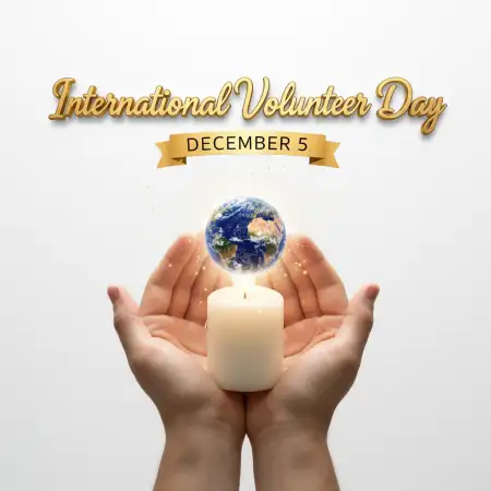 International Volunteer Day Banner Background HD - Free International Volunteer Day Download