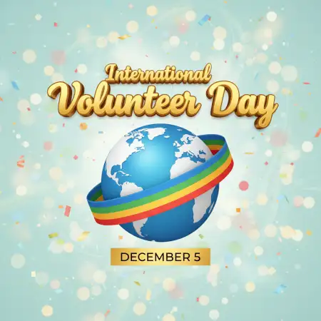 International Volunteer Day Editable PSD Templates - Free International Volunteer Day Download