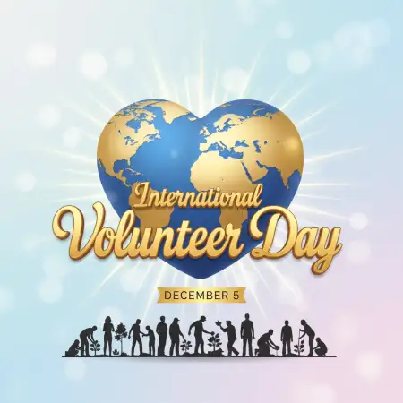 International Volunteer Day WhatsApp Greeting Card Designs - Free International Volunteer Day Download