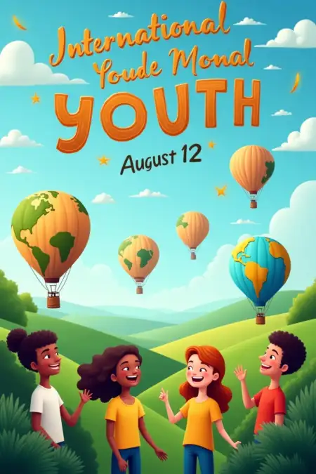 International Youth Day 2025 Theme Poster - Free International Youth Day Download