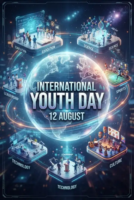 International Youth Day 2026 Background - Free International Youth Day 2026 Download