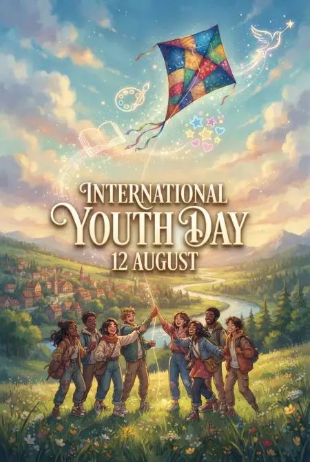 International Youth Day 2026 Banner - Free International Youth Day 2026 Download