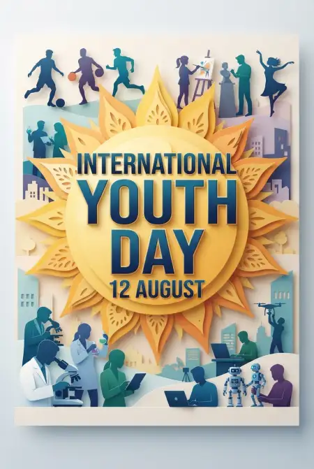 International Youth Day 2026 Certificate Design - Free International Youth Day 2026 Download
