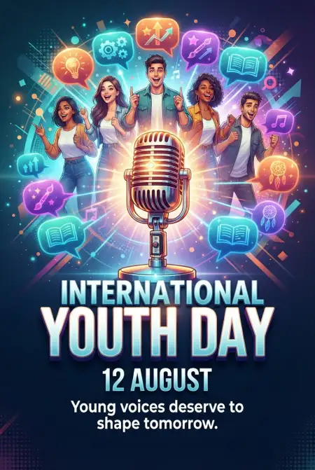 International Youth Day 2026 College Event Banner - Free International Youth Day 2026 Download