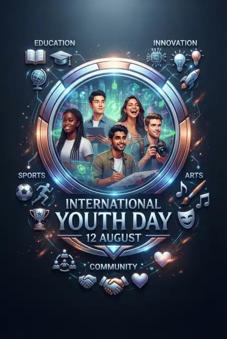 International Youth Day 2026 Community Poster - Free International Youth Day 2026 Download