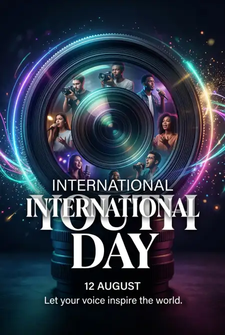 International Youth Day 2026 Creative Png Download - Free International Youth Day 2026 Download