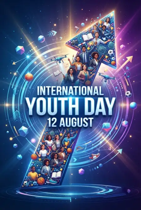 International Youth Day 2026 Digital Banner - Free International Youth Day 2026 Download