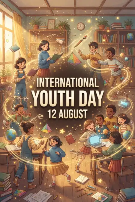 International Youth Day 2026 Facebook Banner - Free International Youth Day 2026 Download