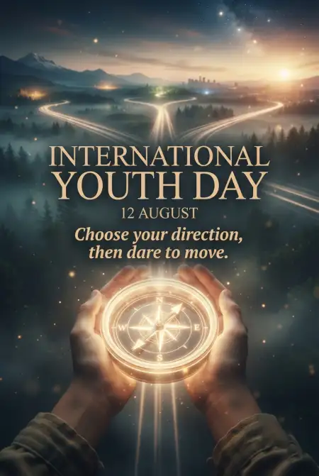 International Youth Day 2026 Inspirational Poster - Free International Youth Day 2026 Download