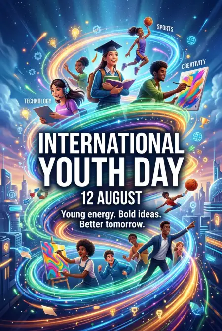 International Youth Day 2026 Png - Free International Youth Day 2026 Download