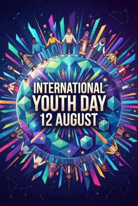 International Youth Day 2026 Poster Background - Free International Youth Day 2026 Download
