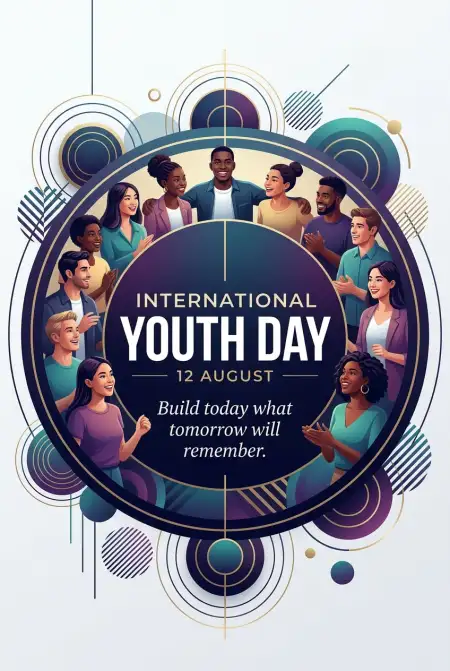International Youth Day 2026 Poster Template - Free International Youth Day 2026 Download