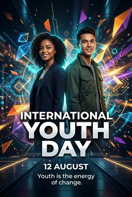 International Youth Day 2026 Professional Banner - Free International Youth Day 2026 Download