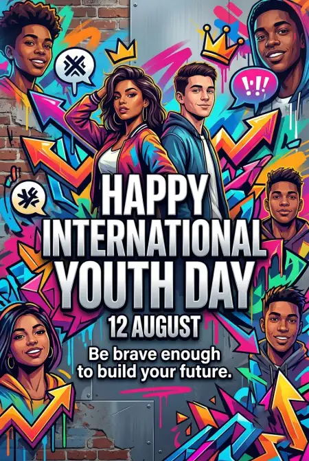 International Youth Day 2026 Social Media Banner - Free International Youth Day 2026 Download