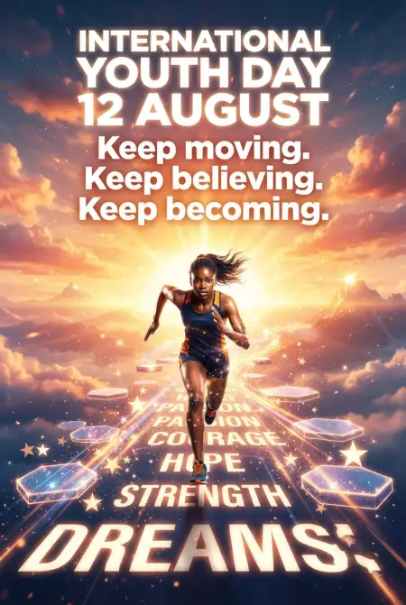 International Youth Day 2026 Youth Inspiration Poster - Free International Youth Day 2026 Download