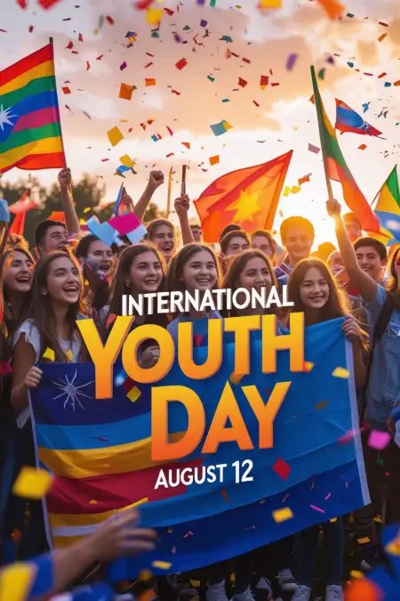International Youth Day Greeting Card Design - Free International Youth Day Download