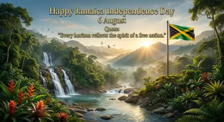 Jamaica Independence Day 2026 Certificate Background - Free Jamaica Independence Day 2026 Download