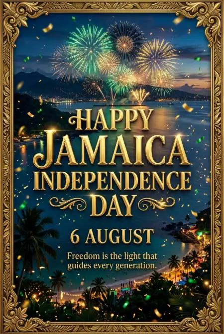 Jamaica Independence Day 2026 Transparent Png - Free Jamaica Independence Day 2026 Download