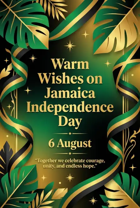 Jamaica Independence Day 2026 Wishes - Free Jamaica Independence Day 2026 Download