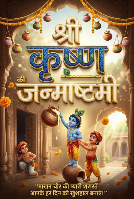 Free Janmashtami Ki Hardik Shubhkamnaye Hindi Images Image Download