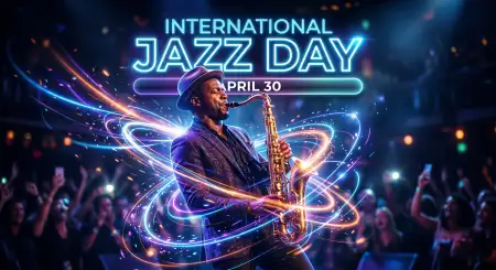 Jazz Day Commercial Poster Design - Free International Jazz Day 2026 Download