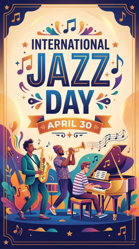 Jazz Day Poster Design 2026 - Free International Jazz Day 2026 Download