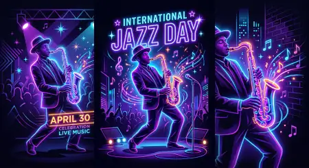 Jazz Theme Png Pack Free Download - Free International Jazz Day 2026 Download