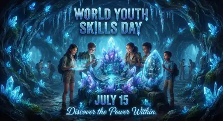 July 15 World Youth Skills Day 2026 Banner - Free World Youth Skills Day 2026 Banner Download