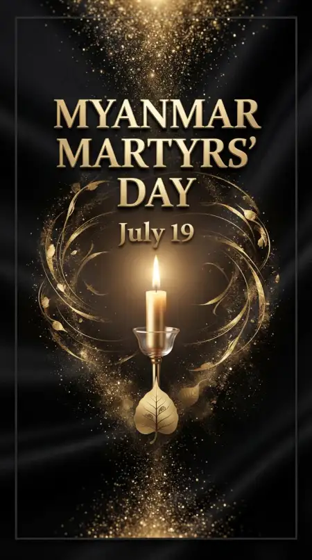 July 19 Myanmar Martyrs Day - Free Myanmar Martyrs Day 2026 Download