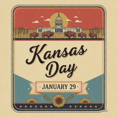 Free Kansas Day Creative Poster Design Background Download