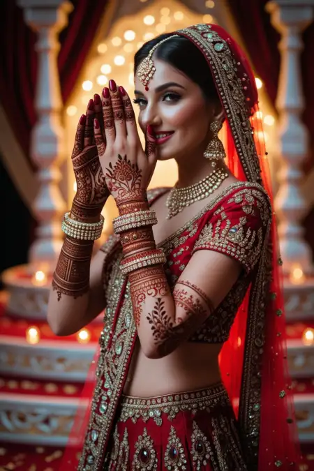 Karwa Chauth Mehndi Design Photo - Free Related Mehndi Design Image
