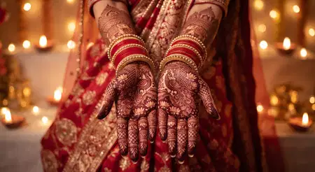 karwa chauth mehndi design with channi