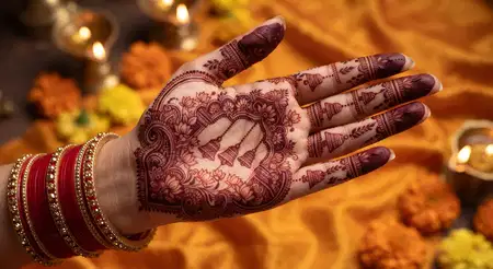 karwa chauth mehndi design with husband name