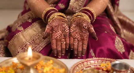 karwa chauth mehndi design with sargi theme - Karwa Chauth Mehndi Design 2026