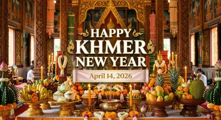 Khmer New Year 2026 Vertical Poster Hd - Free Khmer New Year Wishes Poster 2026 Download