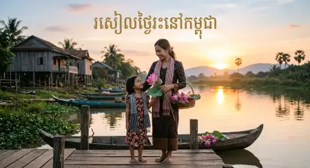 Khmer New Year Greeting Poster 2026 - Free Khmer New Year Wishes Poster 2026 Download