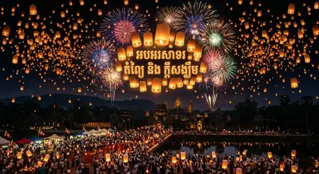 Khmer New Year High Resolution Poster - Free Khmer New Year Wishes Poster 2026 Download