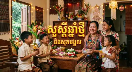 Khmer New Year Poster For Shop Promotion - Free Khmer New Year Wishes Poster 2026 Download